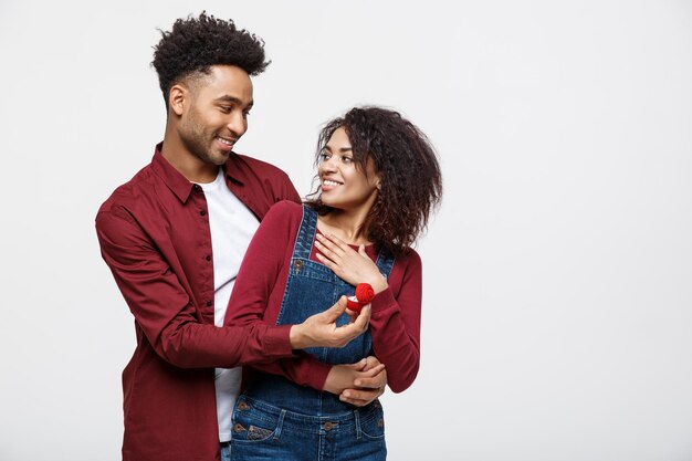 Young couples on valentine's day